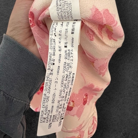 Zara Yellow Pink Floral Button Front Puff Sleeve Midi Dress Size M - Picture 16 of 16